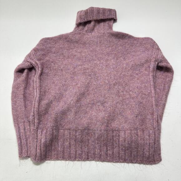 Marled Reunited Clothing Womens Sweater Small S Pink Wool Blend Turtleneck - Picture 4 of 6